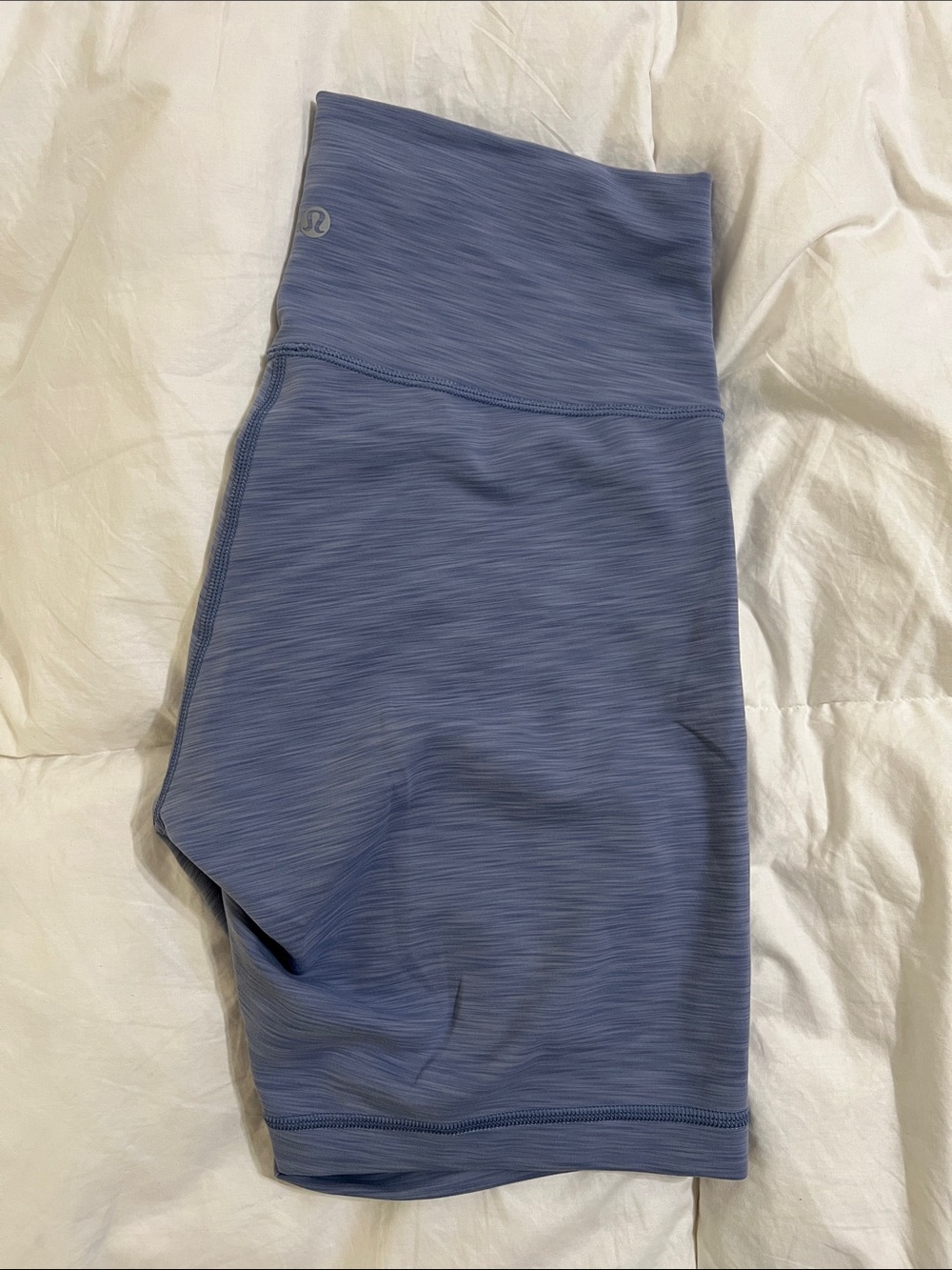 lululemon athletica Heathered Slate Blue High-Rise Bike Shorts